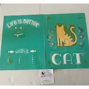 Life Is Better With A Cat Chalk Couture 12x18 Transfer